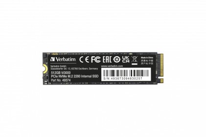 Verbatim Ssd Interno Vi3000 512Gb M.2 Pci-E R/W 3300/3300 Gen 3X4