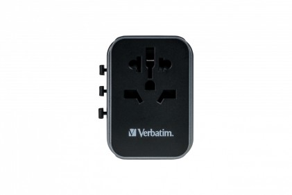 Verbatim Adattatore Universale Da Viaggio Travel Adapter Uta-03 Pd30W Qc 2Xusb 2Xtype-C