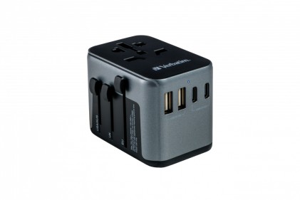 Verbatim Adattatore Universale Da Viaggio Travel Adapter Uta-03 Pd30W Qc 2Xusb 2Xtype-C