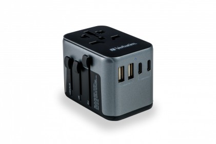 Verbatim Adattatore Universale Da Viaggio Travel Adapter Uta-03 Pd30W Qc 2Xusb 2Xtype-C