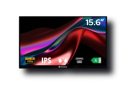 Verbatim Monitor Portatile Pmt-15 Portable Touchscreen Monitor 15.6 Full Hd 1080P Metal Housing