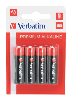 Verbatim Alkaline Battery Aa 4-Pack (Hangcard)