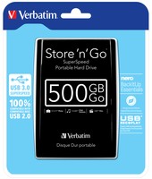 HDX VERBATIM 2,5 500GB USB 3.0 black
