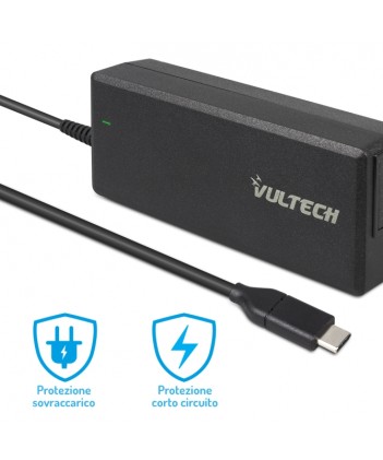 Vultech Alimentatore Universale Per Notebook 65W Type-C