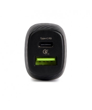 Vultech Caricatore Da Auto Con Usb E Type-C Quickcharge 3.0 Pd (Max 38W)