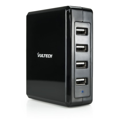 Caricatore Da Tavolo Universale Vultech CC-068N 4 Porte Usb 6,8A Nero
