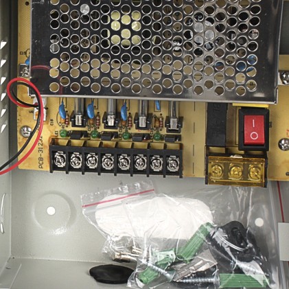 Box Alimentatore Stabilizzato Centralizzato Vultech CM-05A-4CH 12V 5A 4 Canali