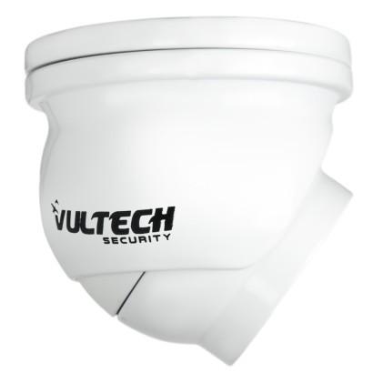 Telecamera Mini Dome AHD Vultech CM-DMM1080AHD-B 1/3" 2 Mpx 1080p 3,6mm 12Pcs Led IR 10M Bianca