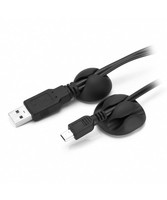 Porta Cavi Da Scrivania Vultech CO-01 In Plastica ABS - Adesivo 3M - 9 Pz