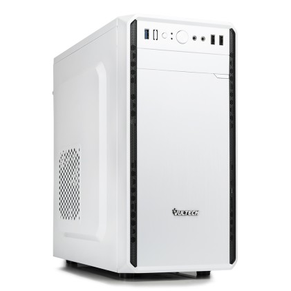 Case Micro Atx Vultech GS-2688B Con Alimentatore 500W Porta USB 3.0 e SD Card Bianco