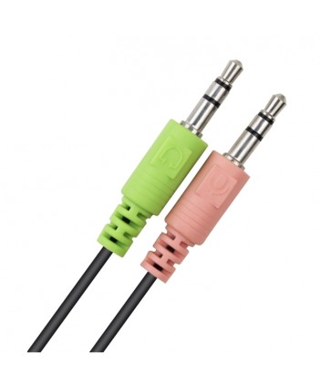 Vultech Cuffie Con Microfono Hs-01 Rev 2.2, Doppio Jack 3,5Mm + Adattatore