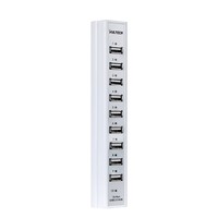 Hub 10 porte USB 2.0 con alimentatore 5V 3,5A - Bianco
