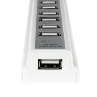 Hub 10 porte USB 2.0 con alimentatore 5V 3,5A - Bianco
