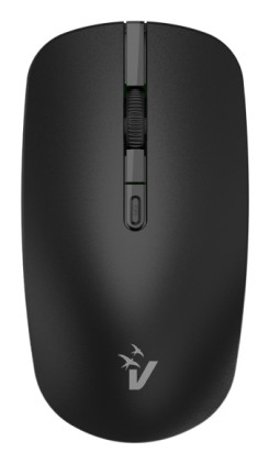 Vultech Mouse Wireless, 1600Dpi Nero Click Silenzioso