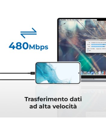 Vultech Cavo Usb To Micro Usbin Tpe 1M Nero