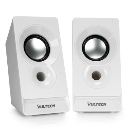 Casse Acustiche 2.0 Autoalimentate USB 2.0 Vultech SP-320B 3W RMS Bianche