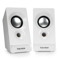 Casse Acustiche 2.0 Autoalimentate USB 2.0 Vultech SP-320B 3W RMS Bianche