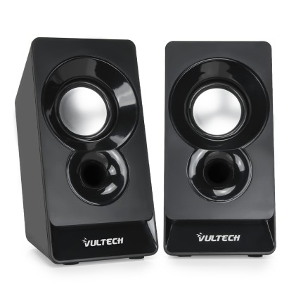 Vultech Casse Acustiche Speaker 2.0 Autoalimentate Usb 2.0 3W Rms Nero