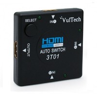 Switch HDMI 1080p Full HD 3 porte Automatico Vultech SW-01