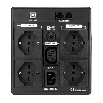 Vultech Ups 1500Va Gruppo Di Continuita Line Interactive Con Lcd