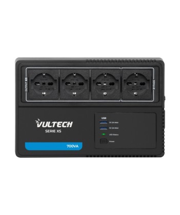 Vultech Ups 700Va Xs Line Interactive Con Onda Pseudosinuosidale 2 Usb Con Software