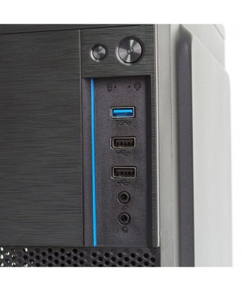Vultech Case Micro-Atx, Con Alimentatore 1X Usb 3.0 E 2X Usb 2.0
