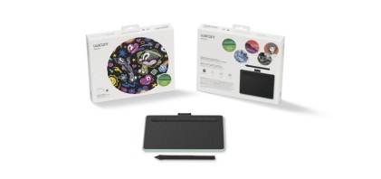 Wacom Tavoletta Grafica Con Pennino A6 Wide 2540 Lpi Con Cavo E Wireless , Green