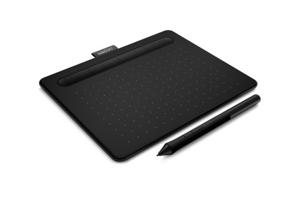 Wacom Tavoletta Grafica Con Pennino A6 Wide 2540 Lpi Con Cavo E Wireless , Black De Nero