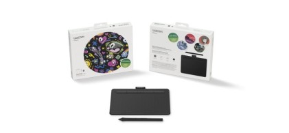 Wacom Tavoletta Grafica Con Pennino A6 Wide 2540 Lpi Con Cavo E Wireless , Black De Nero