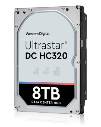 WESTERN DIGITAL Ultrastar 7K8 8TB HDD SATA 6Gb/s 512E TCG 7200Rpm HUS728T8TALE6L4 24x7 3.5inch Bulk