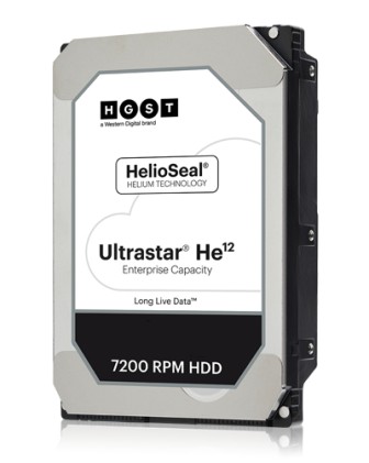 WESTERN DIGITAL Ultrastar HE12 12TB HDD SATA 6Gb/s 512E SE 7200Rpm HUH721212ALE604 24x7 3.5inch Bulk
