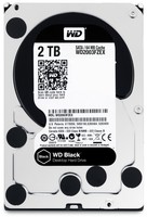 WD Desktop Black 2TB HDD 7200rpm 6Gb/s serial ATA sATA 64MB cache 3.5inch intern RoHS compliant Bulk