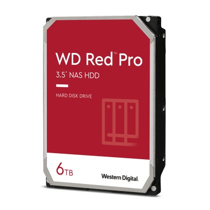 Western Digital Red Pro disco rigido interno 6 TB 7200 Giri/min 256 MB 3.5" SATA