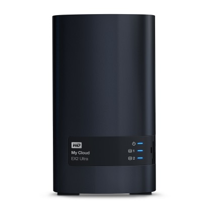 WD My Cloud EX2 Ultra NAS 0TB personal cloud storage case 2-bay Dual Gigabit Ethernet 1.3GHz CPU DNLA RAID1 NAS RTL