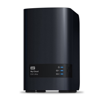 WD My Cloud EX2 Ultra NAS 16TB personal cloud stor. incl WD RED Drives 2-bay Dual Gigabit Ethernet 1.3GHz CPU DNLA RAID1 NAS RTL