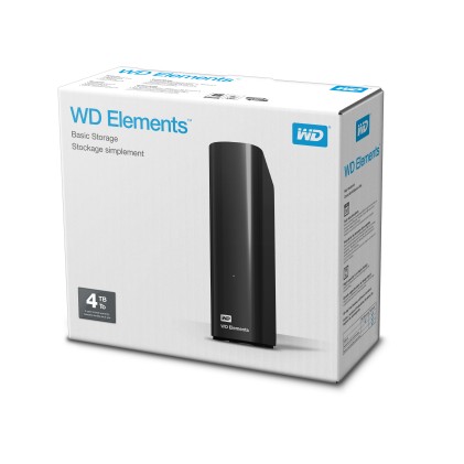 Western Digital WD Elements Desktop disco rigido esterno 4 TB Micro-USB B 3.2 Gen 1 (3.1 Gen 1) Nero