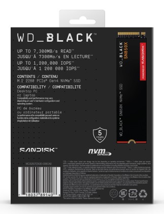 SanDisk Black WD_BLACK SN850X NVMe 2 TB M.2 PCI Express 4.0