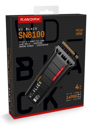 WD SSD Black SN8100 4TB NVMe with Heatshield