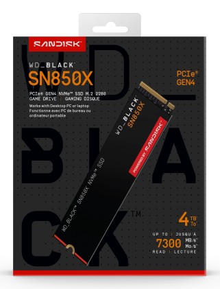 WD SSD Black SN850X 4TB NVMe