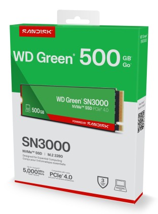 Western Digital Green WDS500G4G0E-00CPS0 drives allo stato solido 500 GB M.2 PCI Express 4.0 NVMe QLC 3D NAND