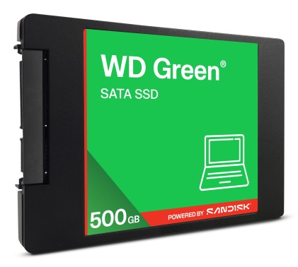 Western Digital WD Green SATA SSD 500GB, 2.5" / SATA 6Gb/s