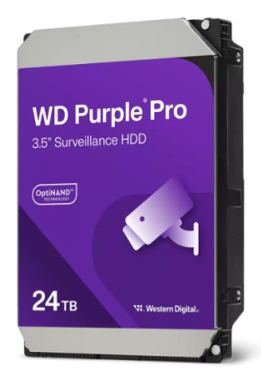 Western Digital Purple Pro WD241PURP disco rigido interno 24 TB 7200 Giri/min 512 MB 3.5" SATA