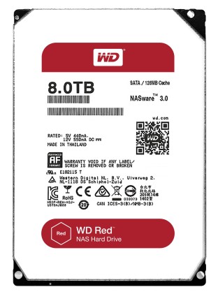 HDD 3,5 8TB WD RED WD80EFZX
