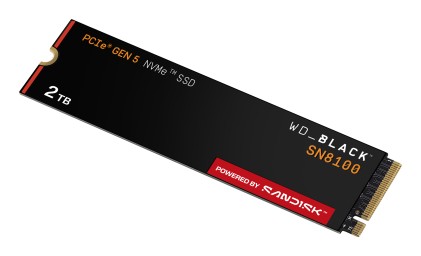 Western Digital Sdd Interno Black Sn8100 2Tb 3.5 Pci-E 5X4 Nvme