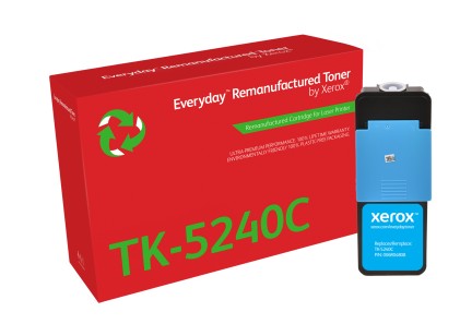 Toner rigenerato Everyday di Xerox Ciano compatibile con Kyocera TK-5240C, Capacità standard