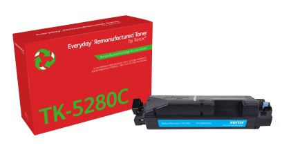 Toner rigenerato Everyday di Xerox Ciano compatibile con Kyocera TK-5280C, Capacità standard