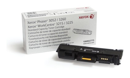 Xerox Cartuccia toner Nero a Capacità standard da 1500 Pagine per Phaser 3052​/​3260, WorkCentre 3215​/​3225 (106R02775)