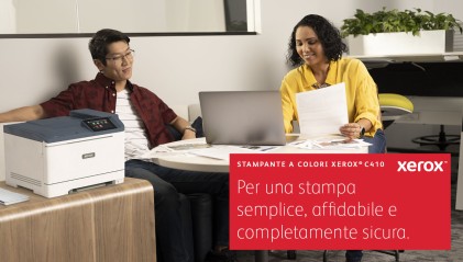 Xerox C410 A4 40 ppm Stampante fronte/retro PS3 PCL5e/6 2 vassoi 251 fogli