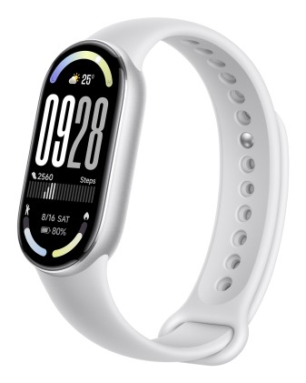 Xiaomi Smart Band 10 Silver AMOLED Braccialetto per rilevamento di attivit&agrave; 4,37 cm (1.72") Argento