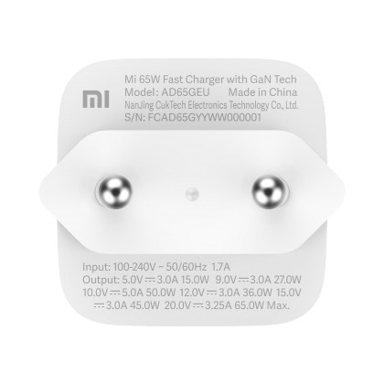 Xiaomi Mi 65W Fast Charger with GaN Tech